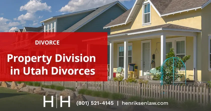Utah divorce property division banner